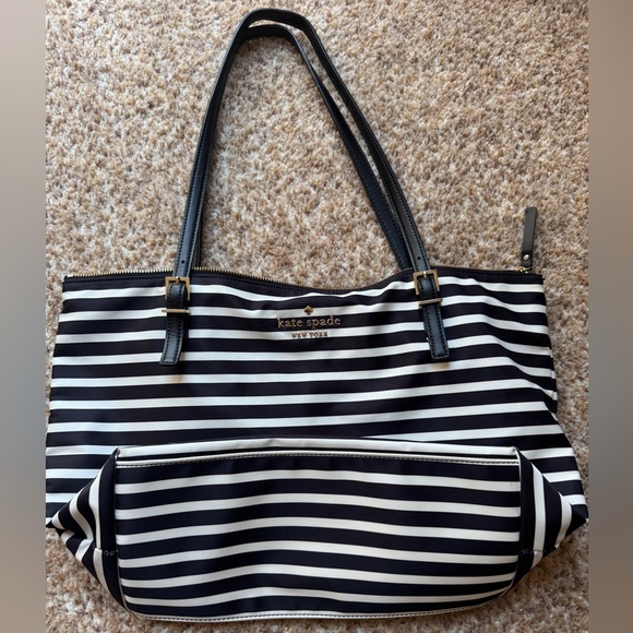 Kate Spade new york Hayden Sailing Stripe Top Zip Tote in excellent condition. - Picture 2 of 6